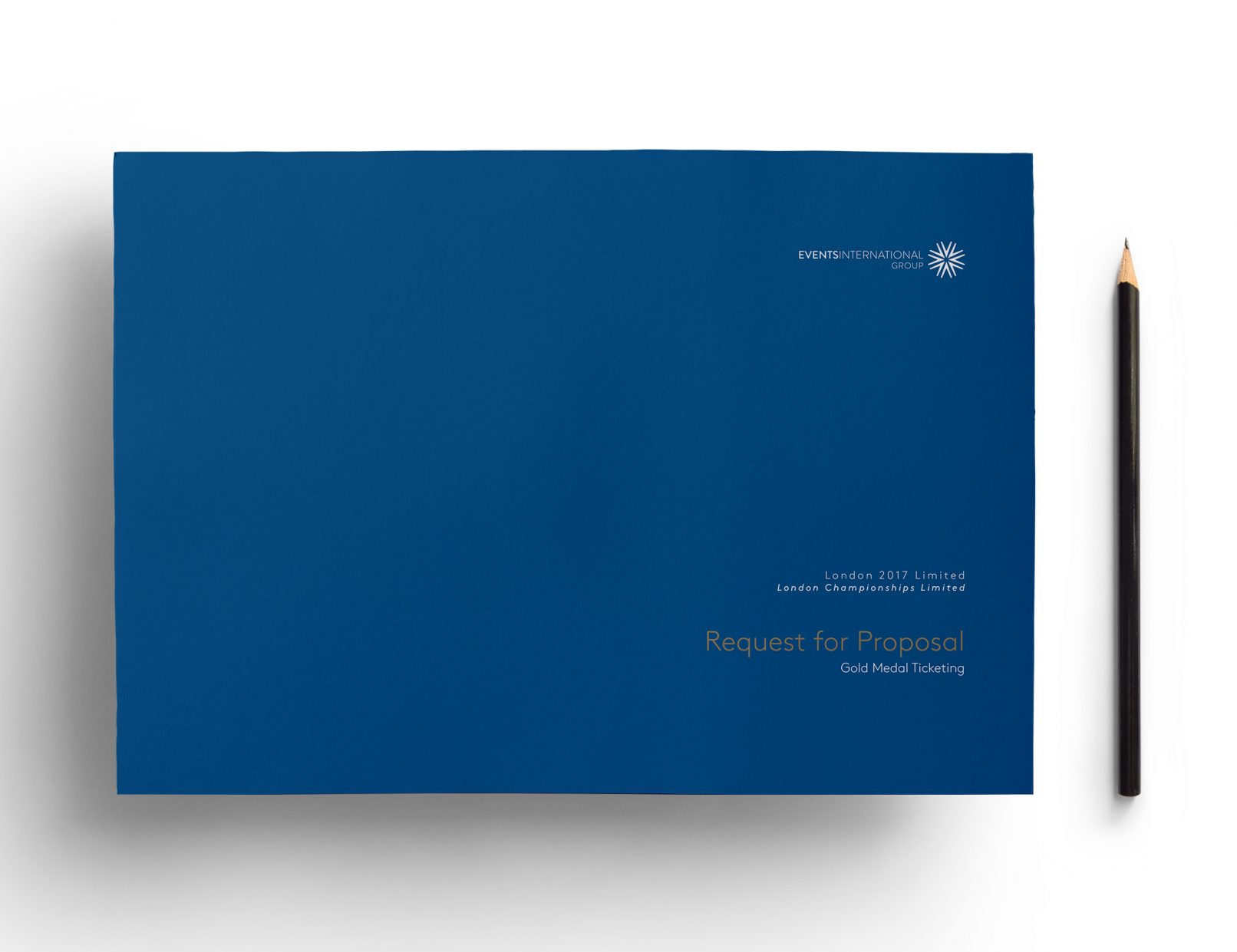 Events International IAFF and IPC London 2017 Olympics tender, front cover