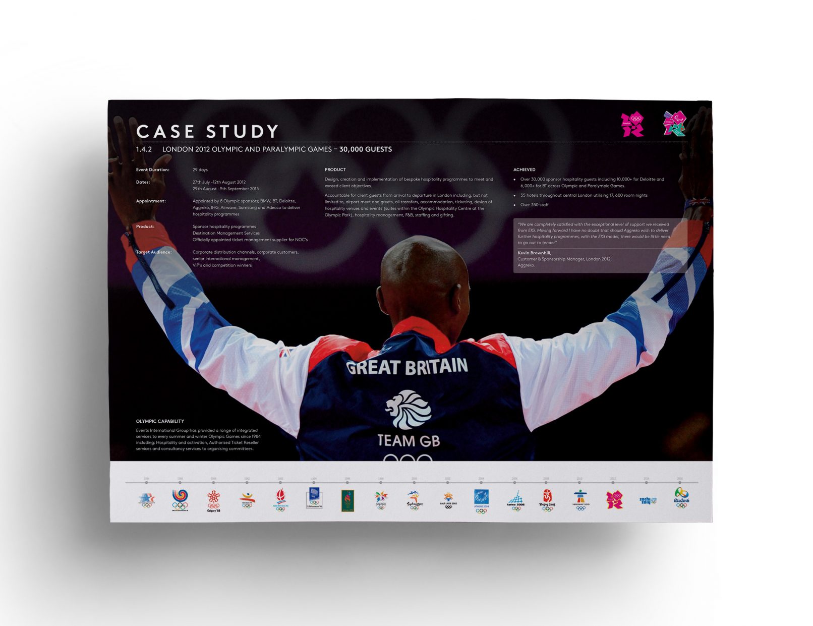Events International IAFF and IPC London 2017 Olympics tender, case study page