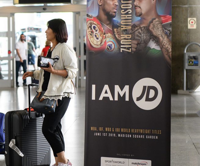 Anthony Joshua, JD, Matchroom boxing pop-up-banner