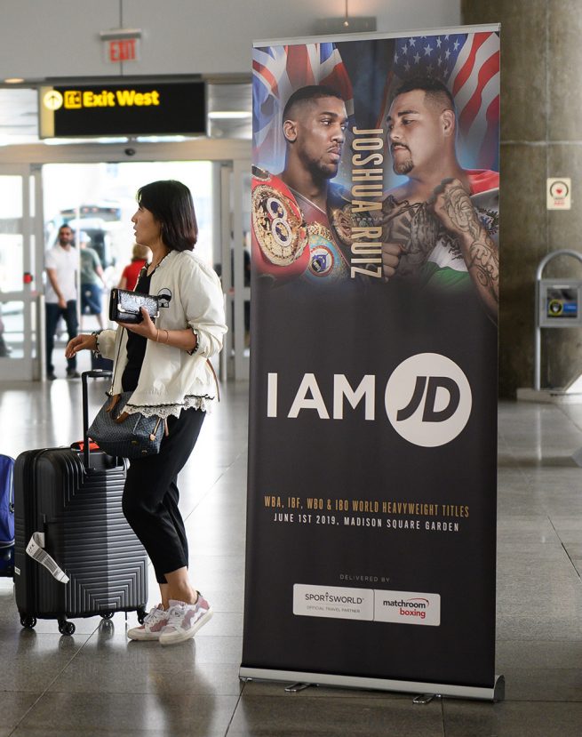 Anthony Joshua, JD, Matchroom boxing pop-up-banner